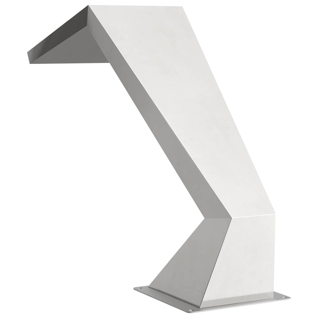 Poolwasserfall mit RGB-LEDs Edelstahl 63,5 x 29 x 51 cm Silber