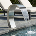 Poolbrunnen Silber 60 x 30 x 70 cm Edelstahl