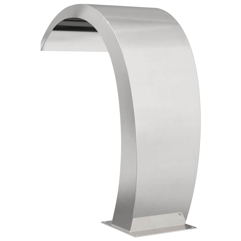 Poolbrunnen Silber 60 x 30 x 70 cm Edelstahl