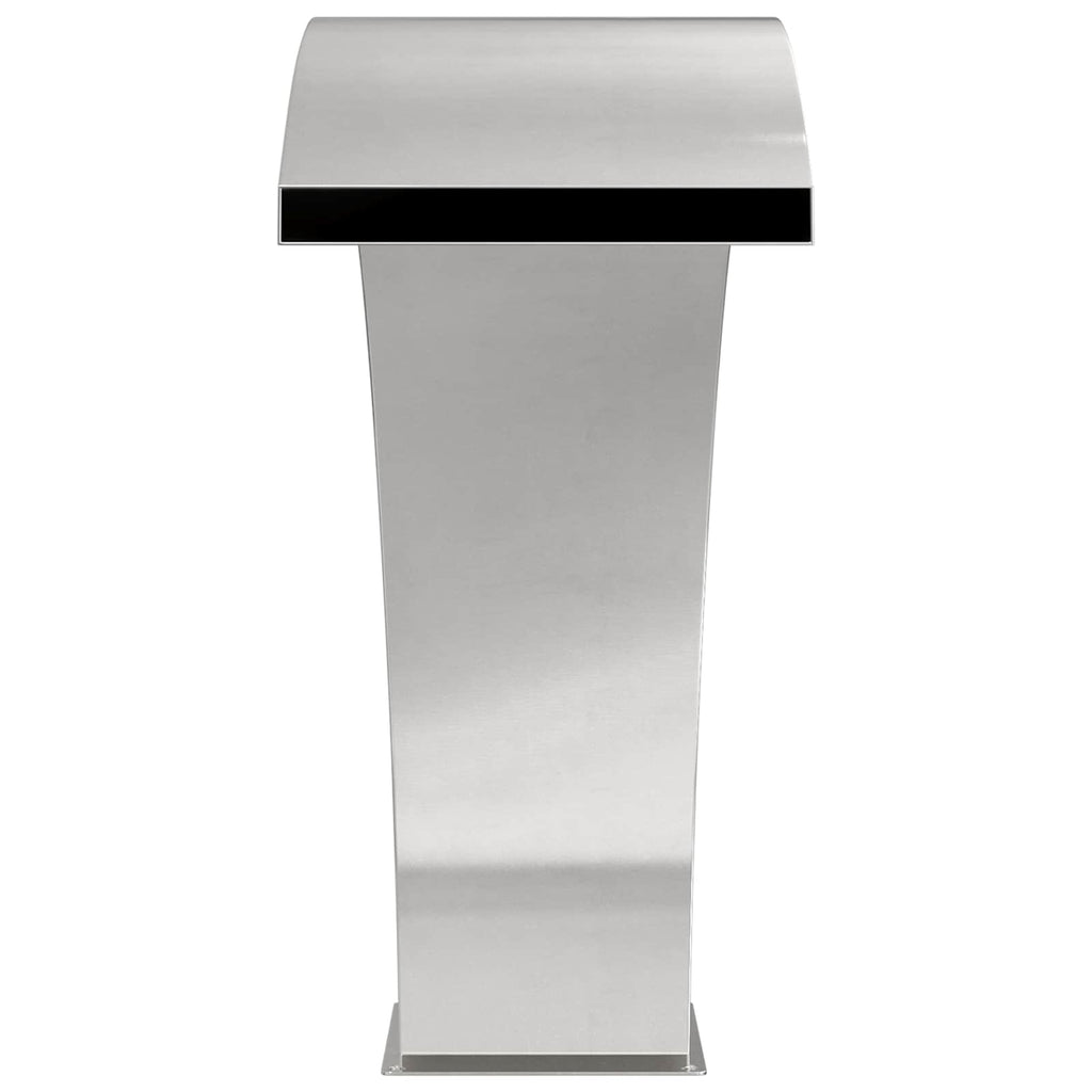 Poolbrunnen Silber 60 x 30 x 70 cm Edelstahl