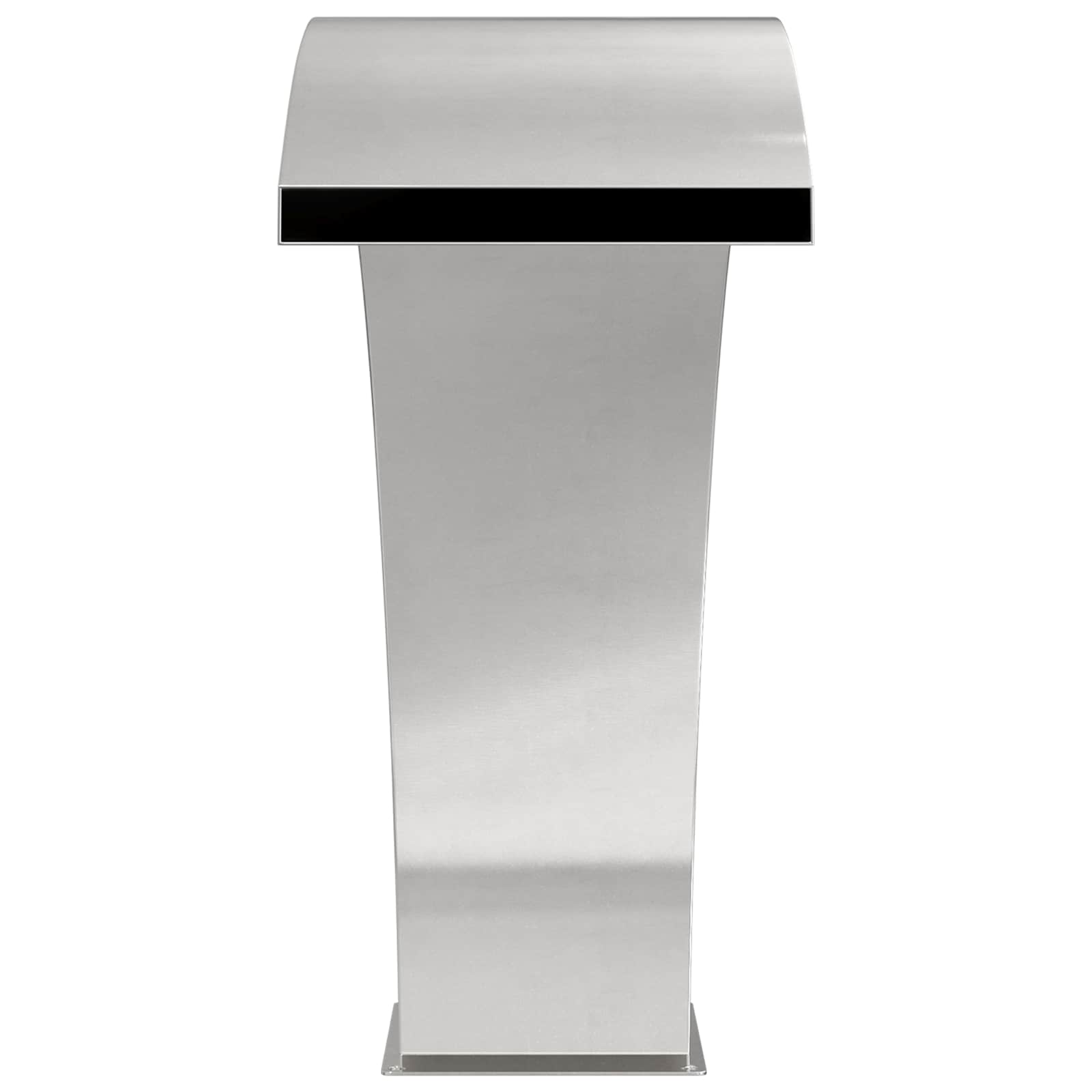 Poolbrunnen Silber 60 x 30 x 70 cm Edelstahl