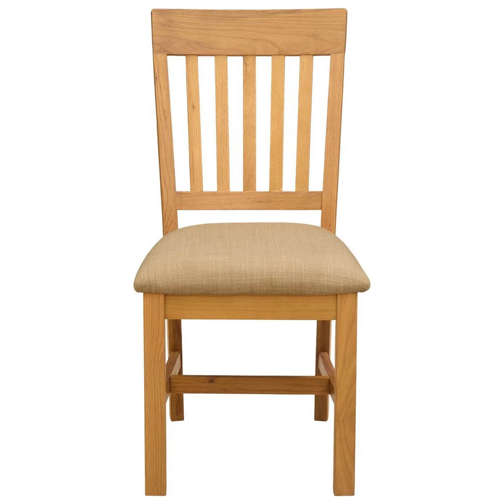 Esszimmerstuhl 2 pcs Massivholz Eiche Beige 45 x 59 x 92 cm