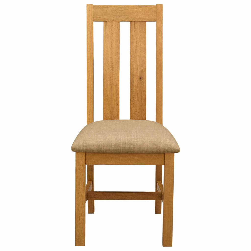 Esszimmerstuhl 2 pcs Massivholz Eiche Beige 45 x 54 x 100 cm