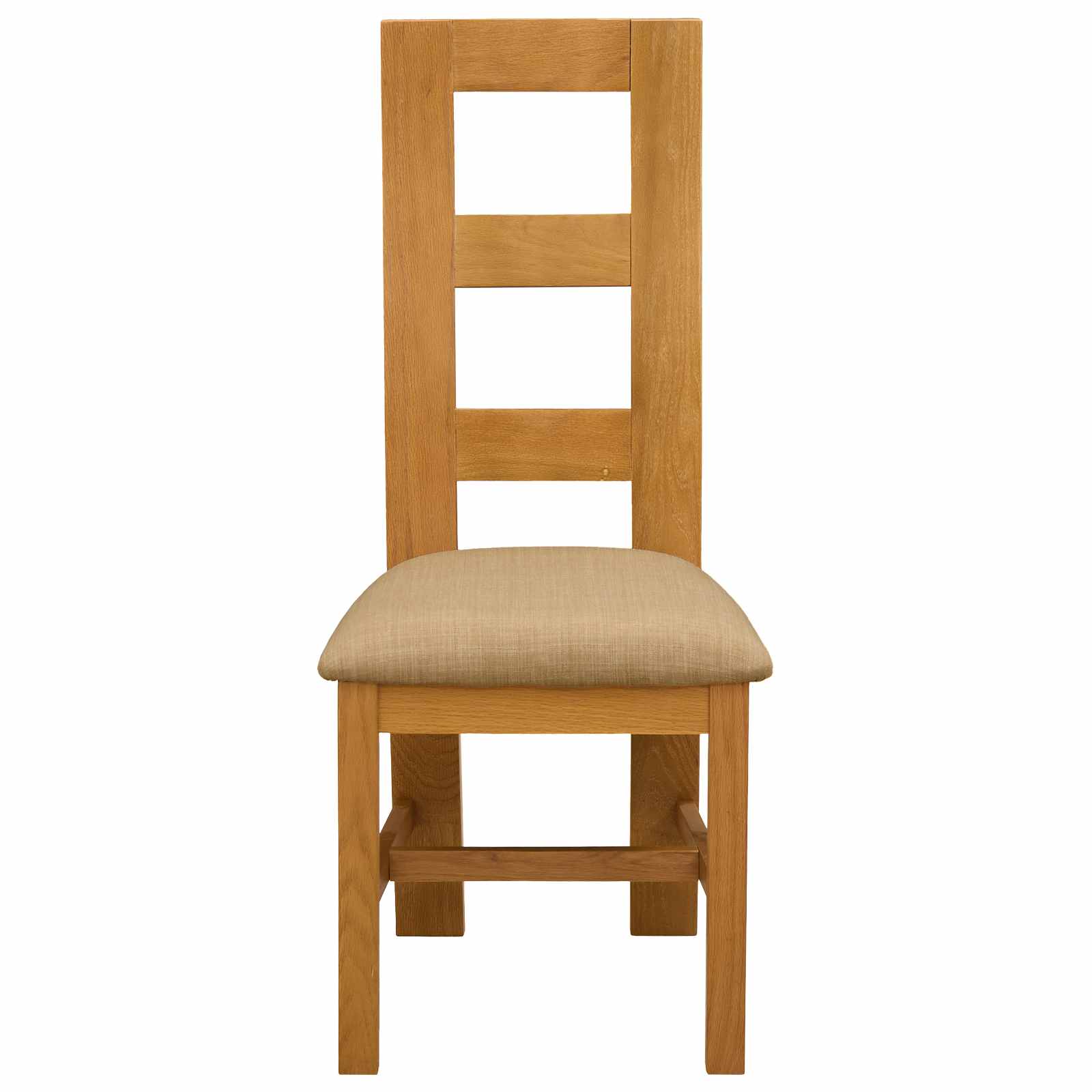 Esszimmerstuhl 2 pcs Massivholz Eiche Beige 45 x 51 x 105 cm