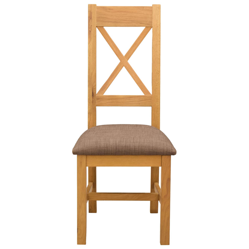 Esszimmerstuhl 2 pcs Massivholz Eiche Grau 45 x 54 x 105 cm