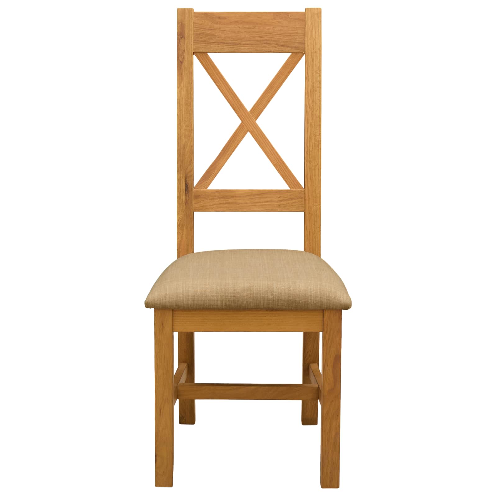 Esszimmerstuhl 2 pcs Massivholz Eiche Beige 45 x 54 x 105 cm