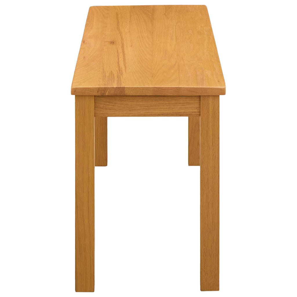 Esstischbank 95 x 32 x 45 cm Massivholz Eiche Natur
