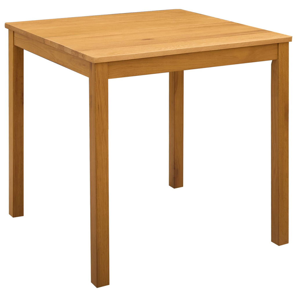 Esstisch 75 x 75 x 75,5 cm Massivholz Eiche Natur Quadratisch