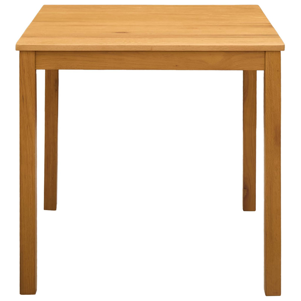 Esstisch 75 x 75 x 75,5 cm Massivholz Eiche Natur Quadratisch