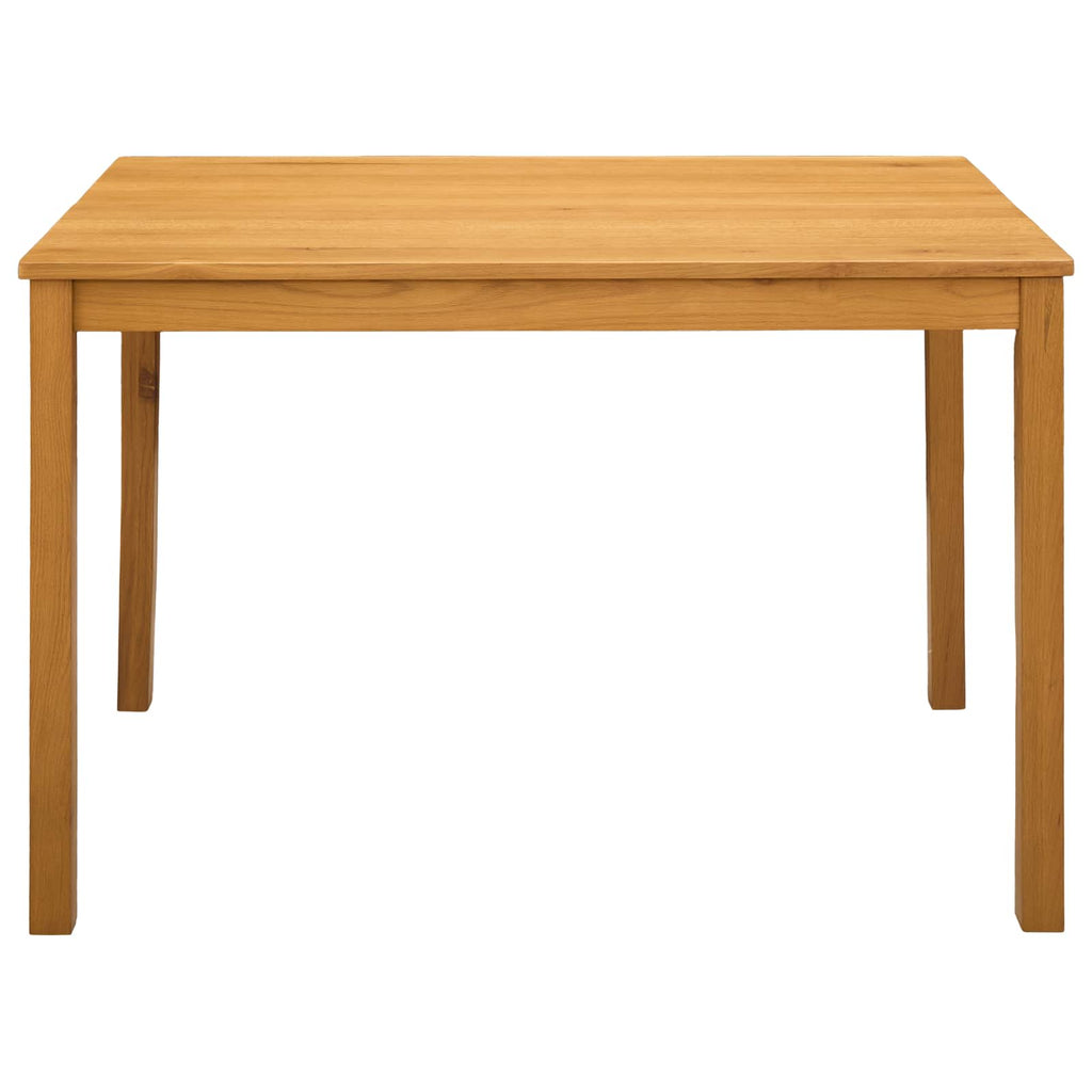 Esstisch 110 x 75 x 75 cm Massivholz Eiche Natur Rechtwinklig