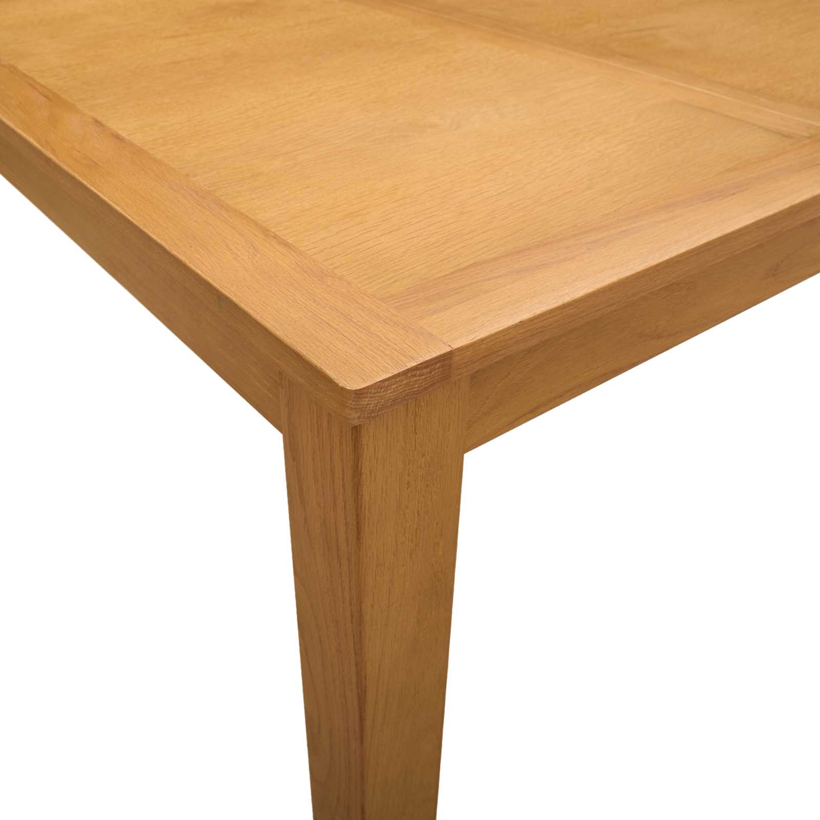 Esstisch 90 x 90 x 75 cm Massivholz Eiche Natur Quadratisch