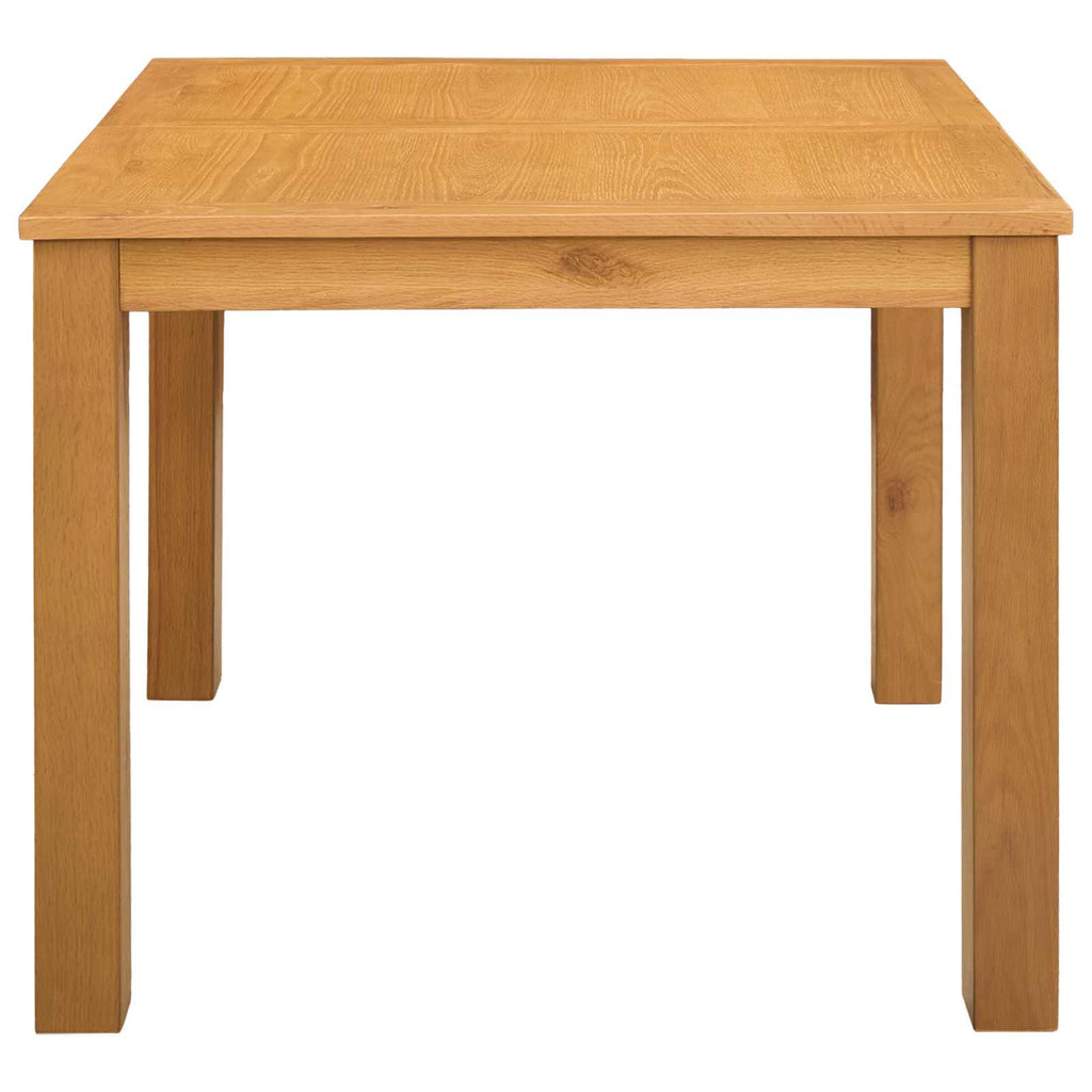 Esstisch 90 x 90 x 75 cm Massivholz Eiche Natur Quadratisch