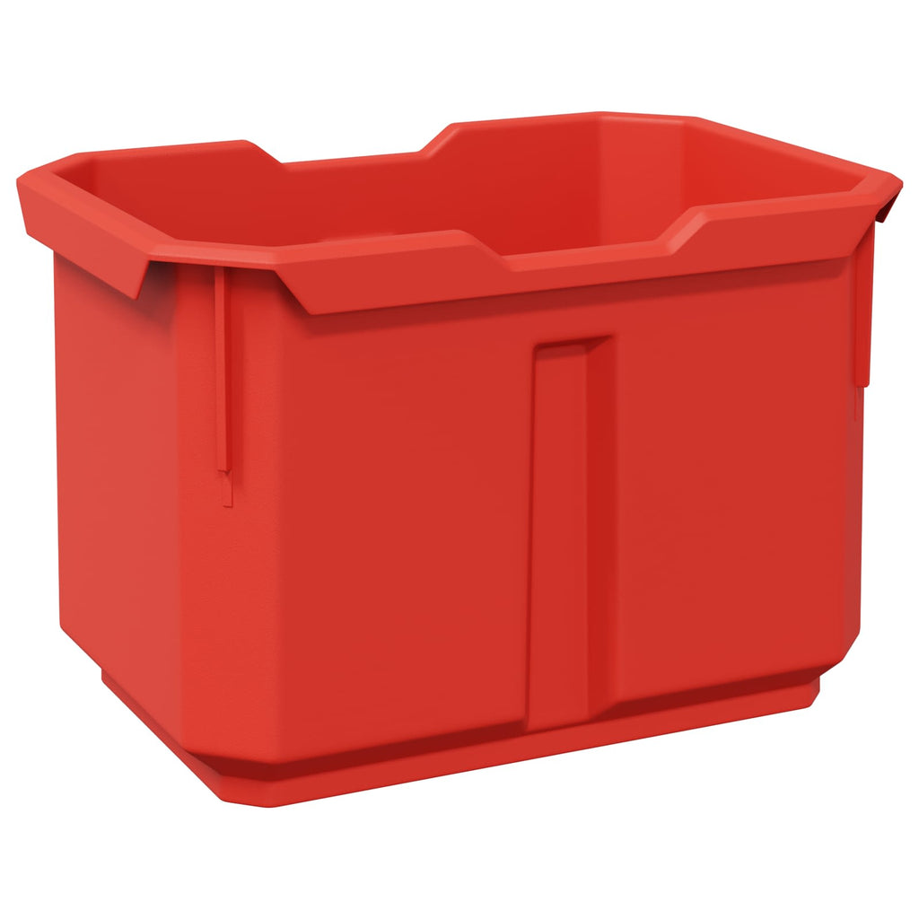 Containerregal Schwarz und Rot 77,5 x 2 x 39 cm PP
