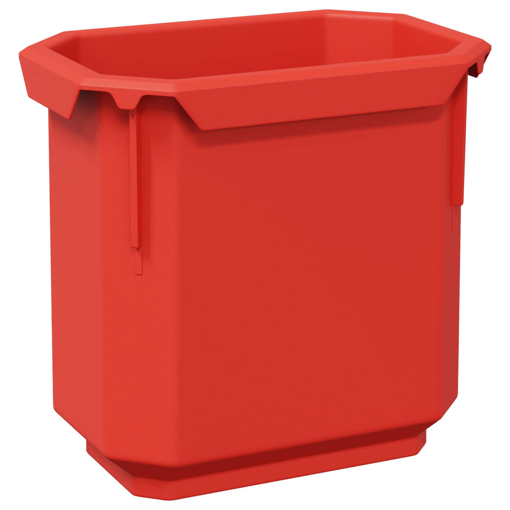 Containerregal Schwarz und Rot 77,5 x 2 x 39 cm PP