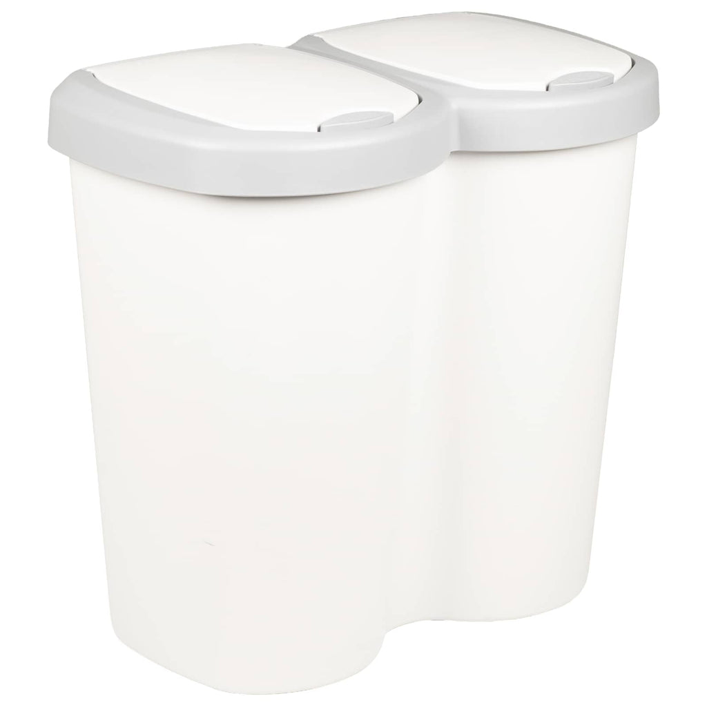 Mülltonne Weiß 49,5 x 30 x 46,5 cm PP