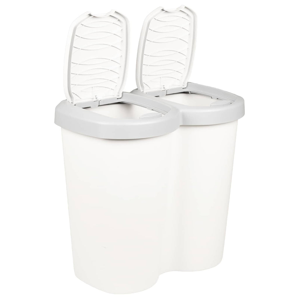 Mülltonne Weiß 49,5 x 30 x 46,5 cm PP