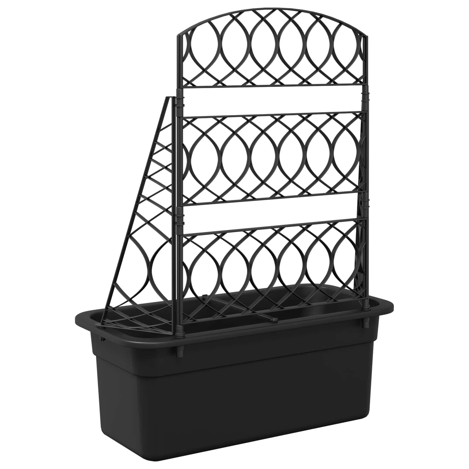 Pflanzer-Spalier Anthrazit 58 x 29 x 78 cm PP