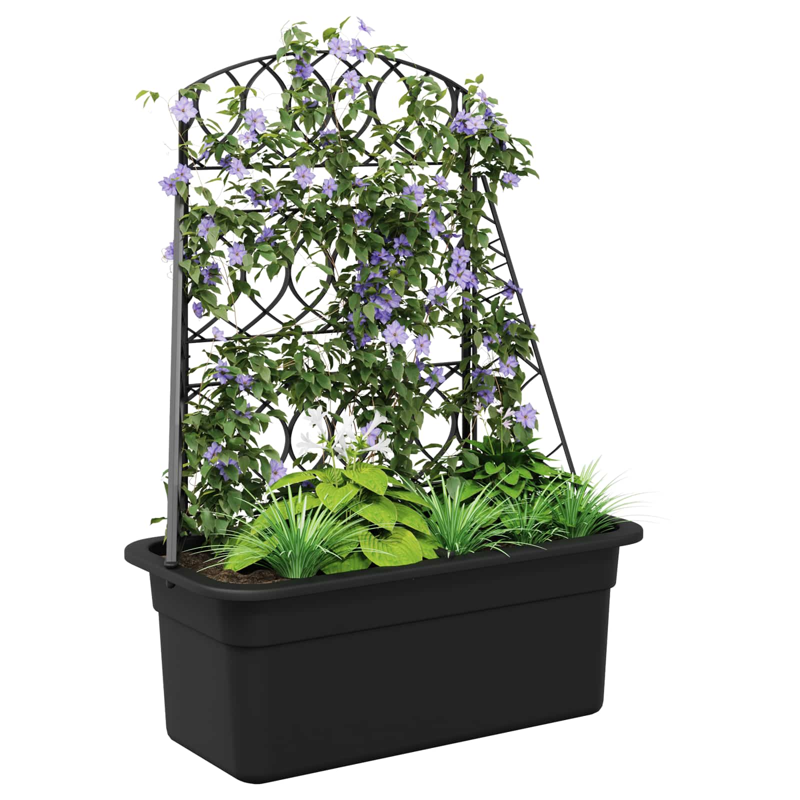 Pflanzer-Spalier Anthrazit 58 x 29 x 78 cm PP