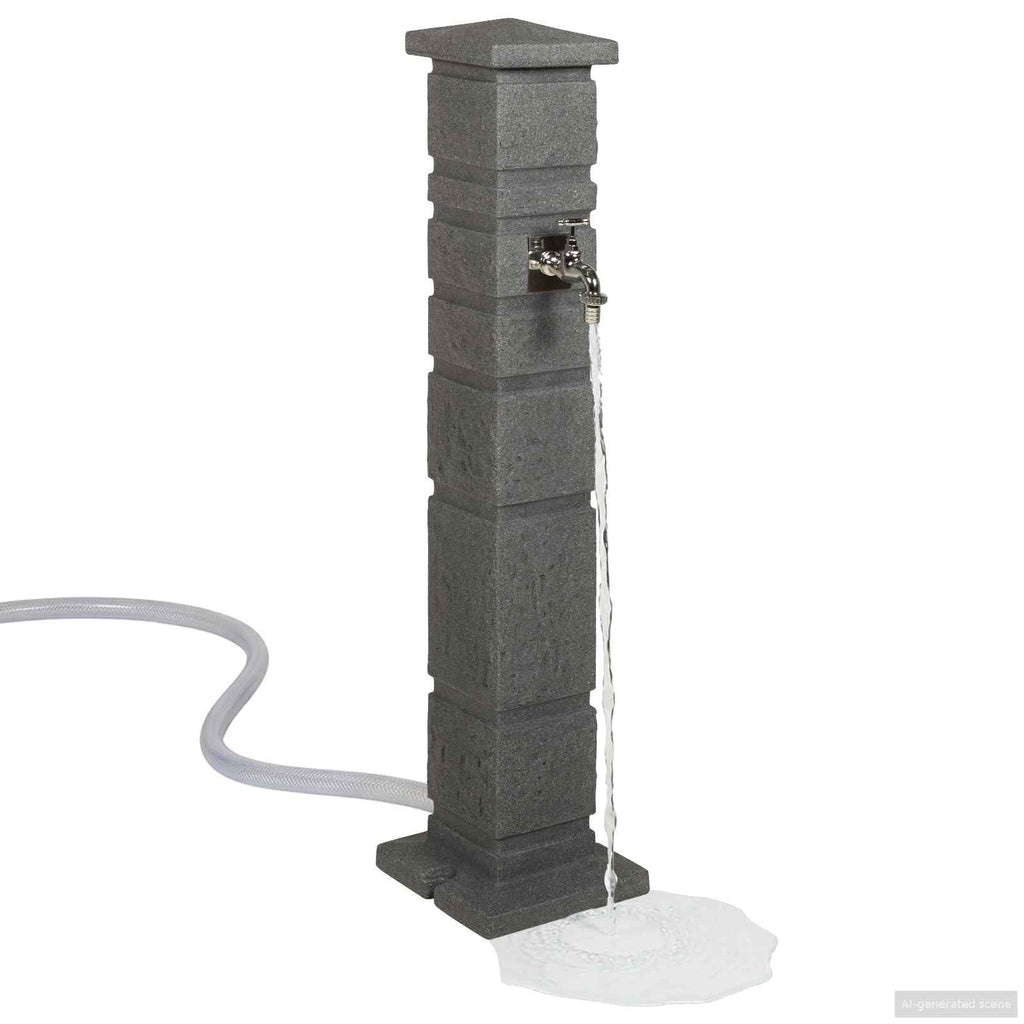 Garten-Tanker Anthrazit 26 x 26 x 101 cm PE