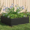 Hochbeet Schwarz 75,5 x 75,5 x 25 cm PP