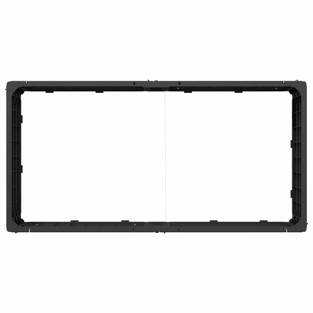 Hochbeet Schwarz 151 x 75,5 x 25 cm PP