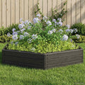 Hochbeet Schwarz 148 x 129 x 25 cm PP
