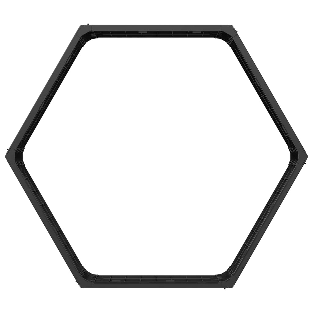 Hochbeet Schwarz 148 x 129 x 25 cm PP