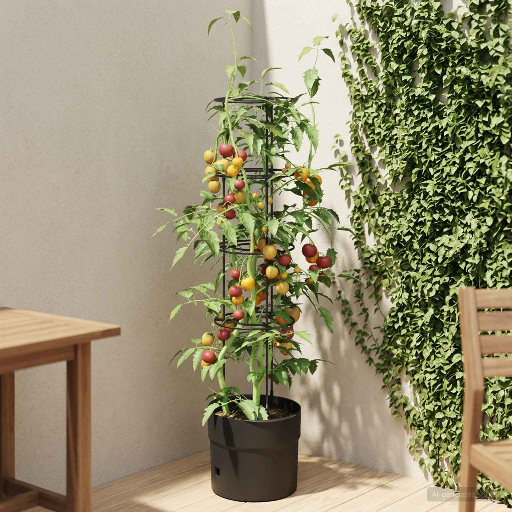 Tomatenaufzucht Schwarz Ø 32 x 127 cm PP