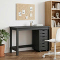 Desk und Rolling Cabinet Set MOSS 2 pcs Grau