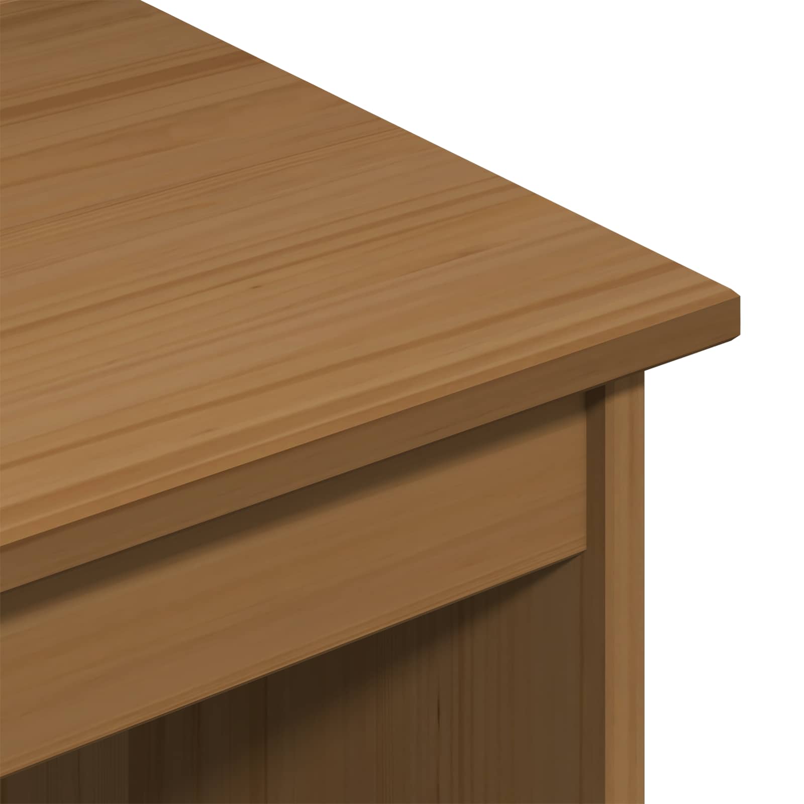 Desk und Rolling Cabinet Set MOSS 2 pcs Honigbraun