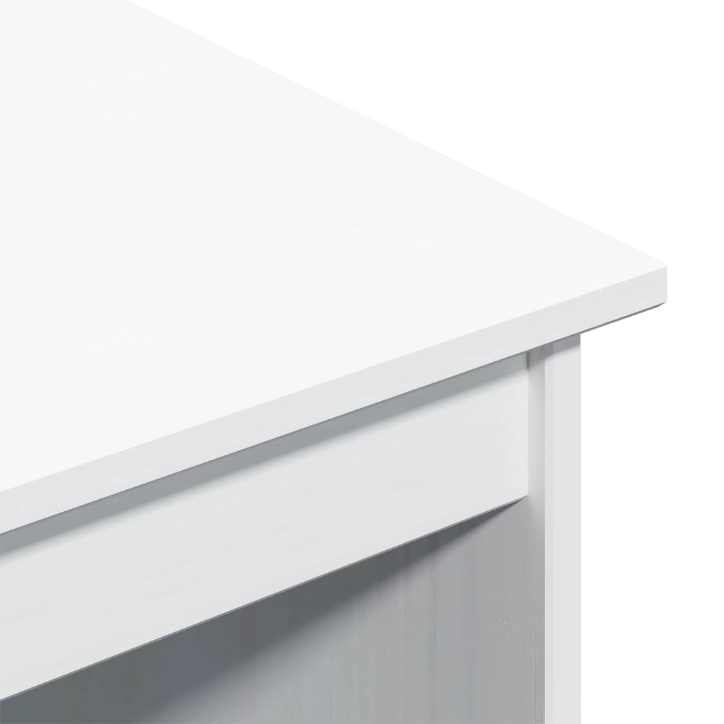 Desk und Rolling Cabinet Set MOSS 2 pcs Weiß