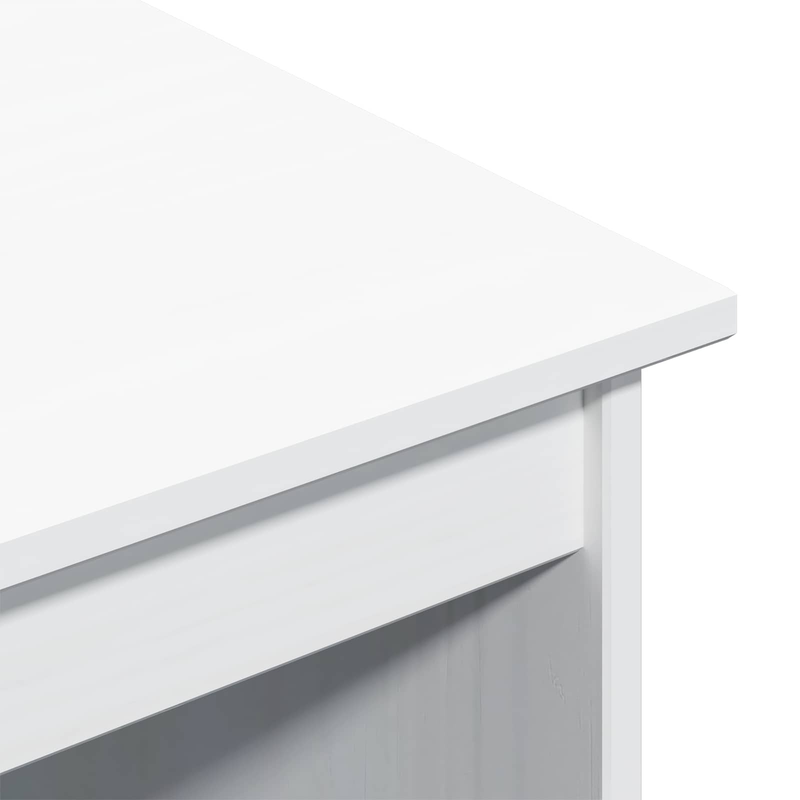 Desk und Rolling Cabinet Set MOSS 2 pcs Weiß