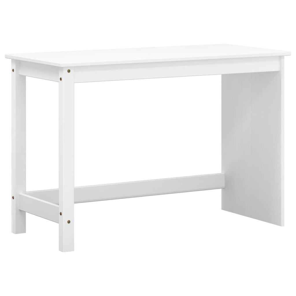 Desk und Rolling Cabinet Set MOSS 2 pcs Weiß