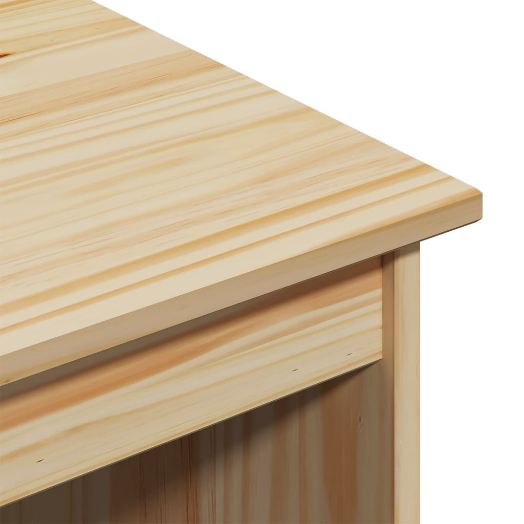 Desk und Rolling Cabinet Set MOSS 2 pcs Braun