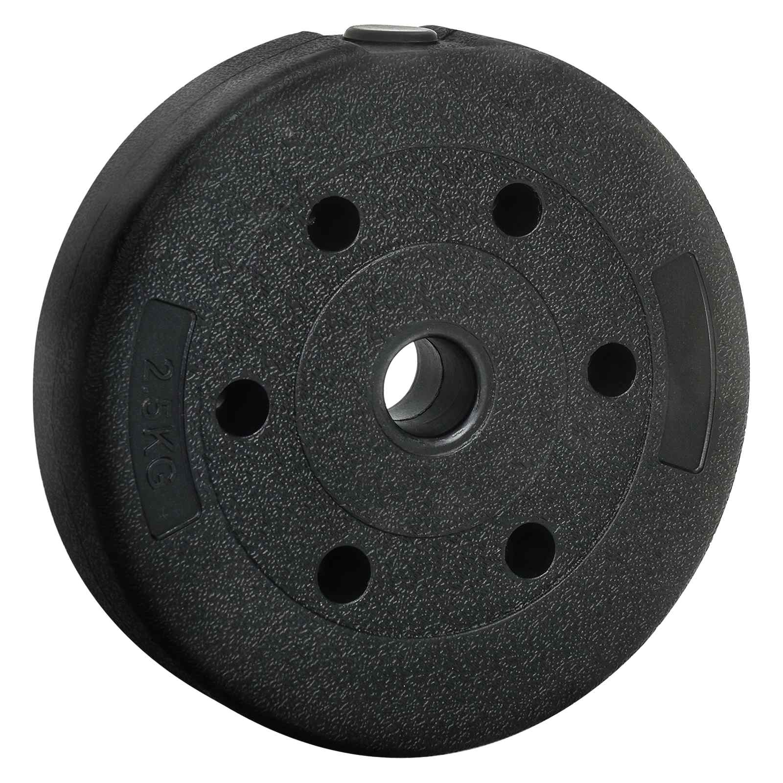 2-in-1 Hantelset 40kg Schwarz und Rot Zement und Eisensand