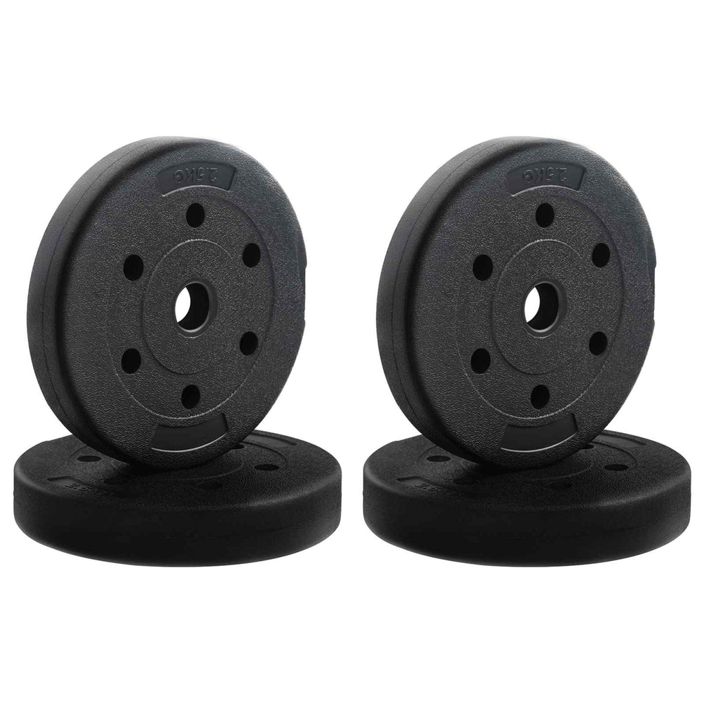 4-in-1 Hantelset 40kg Schwarz und Rot Zement und Eisensand