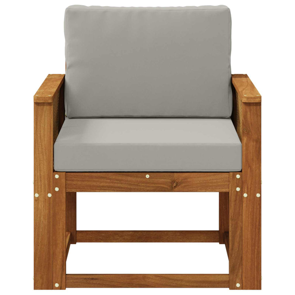 Outdoor Mittelsofa Massivholz Akazie Natur