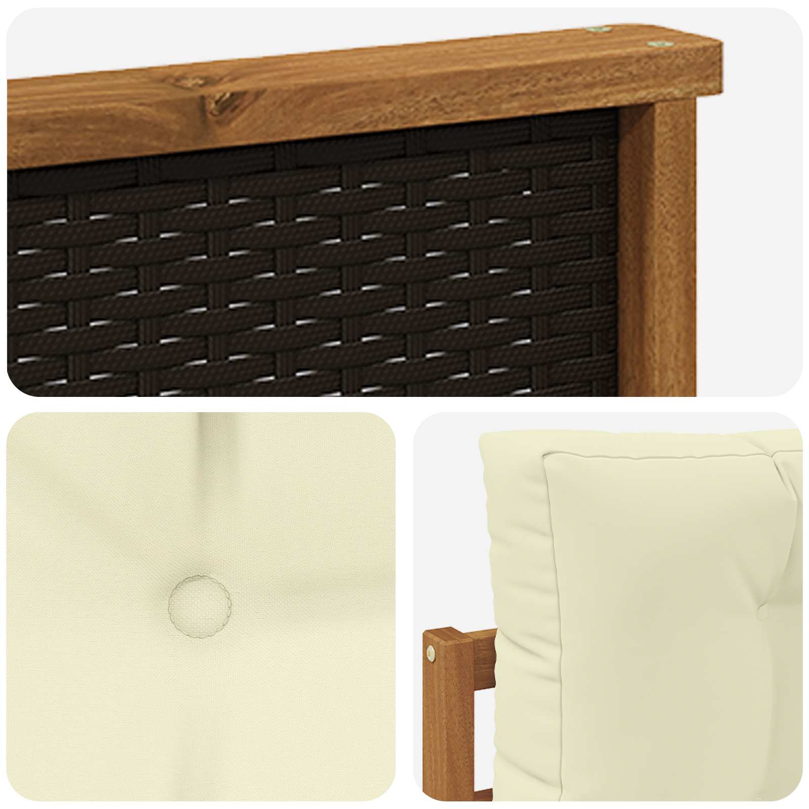 Outdoor Mittelsofa Natur