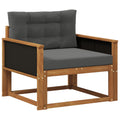 Outdoor Mittelsofa Massivholz Akazie Natur