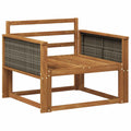 Outdoor Mittelsofa Massivholz Akazie Natur