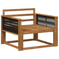 Outdoor Mittelsofa Massivholz Akazie Natur