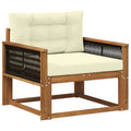 Outdoor Mittelsofa Massivholz Akazie Natur