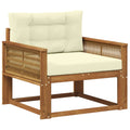 Outdoor Mittelsofa Massivholz Akazie Natur