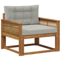 Outdoor Mittelsofa Massivholz Akazie Natur
