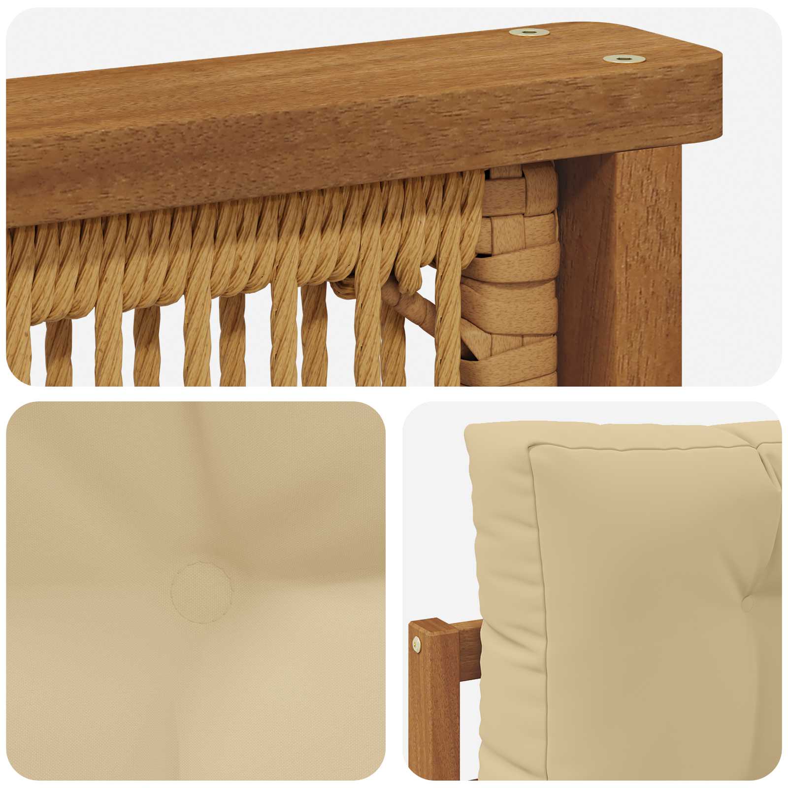 Outdoor Mittelsofa Natur