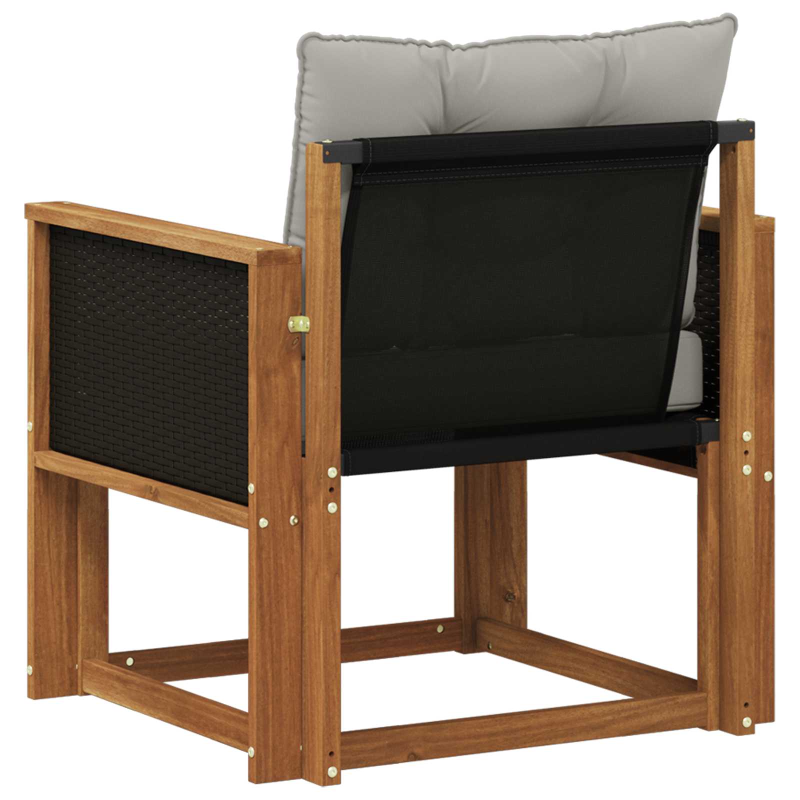 Outdoor Mittelsofa Massivholz Akazie Natur
