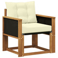 Outdoor Mittelsofa Massivholz Akazie Natur