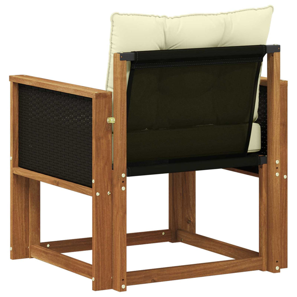 Outdoor Mittelsofa Massivholz Akazie Natur