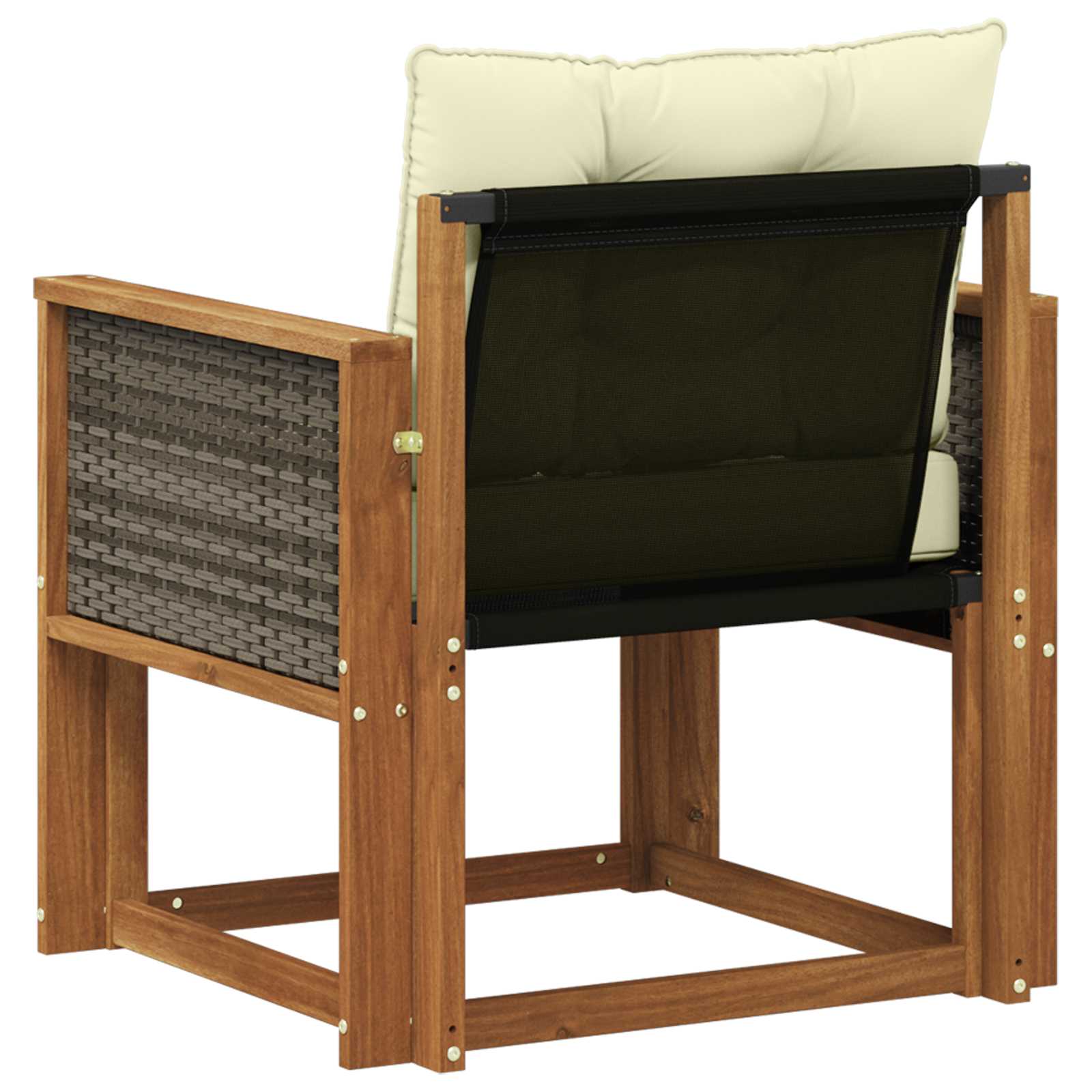 Outdoor Mittelsofa Massivholz Akazie Natur