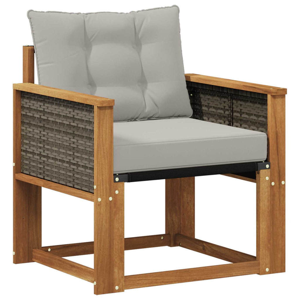 Outdoor-Sofa Massivholz Akazie Natur